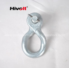 Forged Steel Twisted Shackle Transmission Line Hardware UN-120 With Mechanical Failing Load 120kN