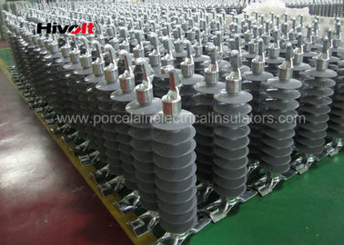 46KV Horizontal Composite Line Post Insulator With Clamp Top And Gain Base
