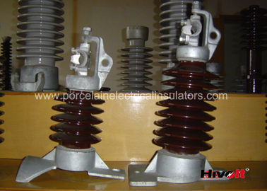 15kV - linea di colore di 25KV Brown isolante della posta con la cima del morsetto e Bolt lungo