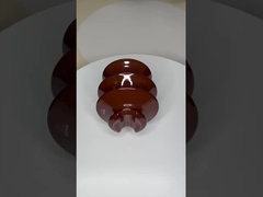 Isolatori ceramici professionali ad alta tensione porcellana marrone / grigio C-120