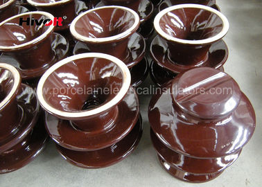 Isolanti ceramici ad alta tensione professionali Brown/porcellana grigia C-120 di colore